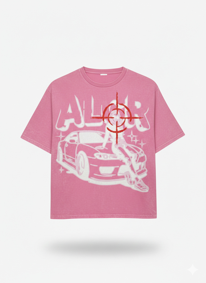 ALL OR NOTHING TEE — PINK WASH