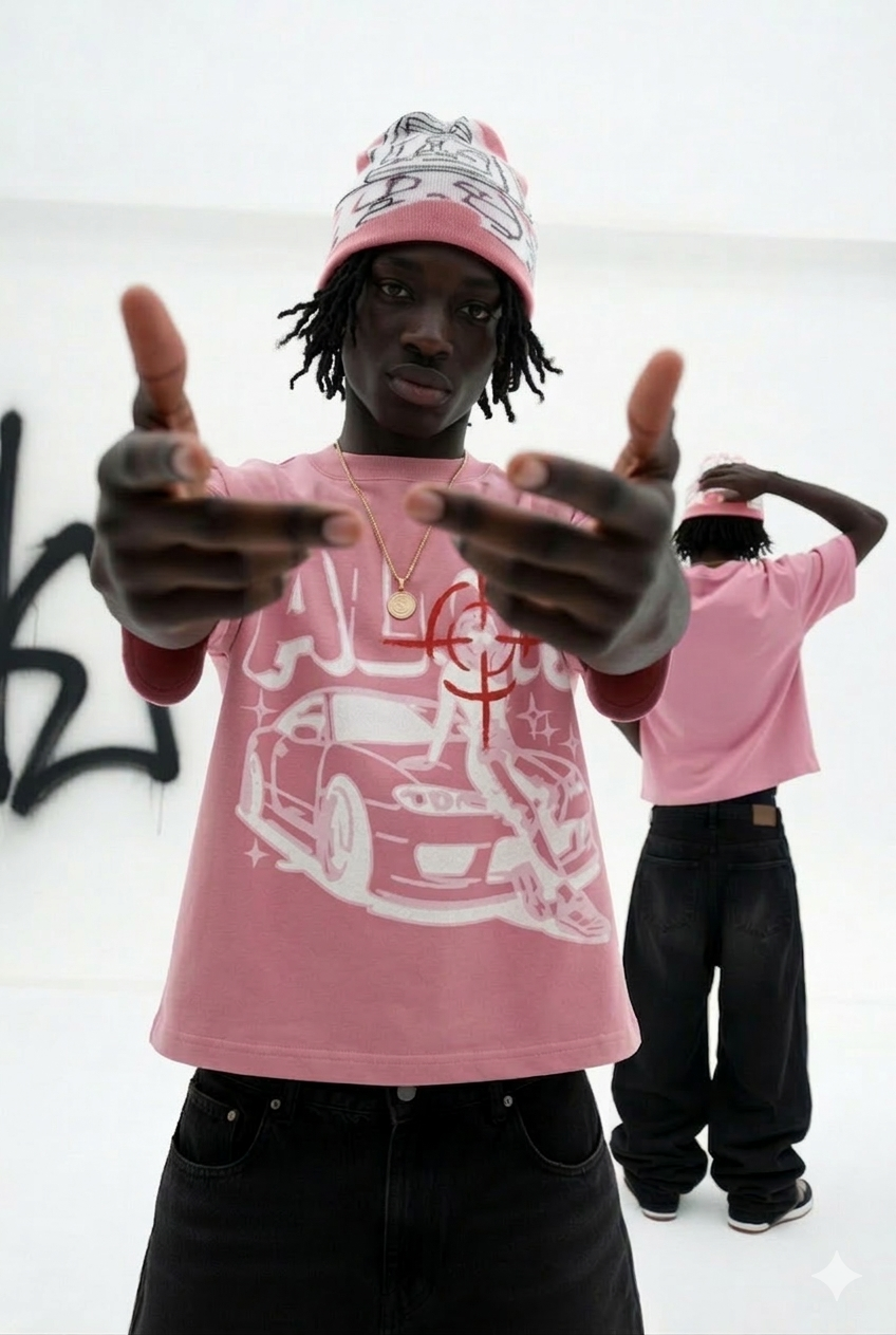 ALL OR NOTHING – Pink Graphic Tee