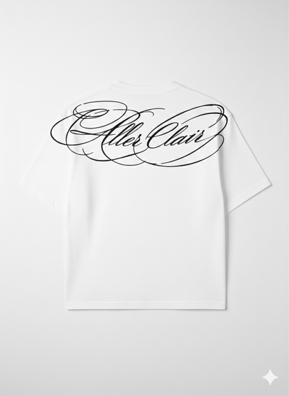 BACK SCRIPT TEE – WHITE